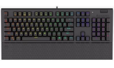 Endorfy herní klávesnice Omnis Kaihl BL RGB / USB / blue switch / drátová /mechanická/US layout/černá RGB EY5A028