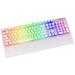 Endorfy herní klávesnice Omnis OWH Pudd.Kaihl BL RGB / USB / blue switch / drátová /mechanická/US layout/bílá RG EY5A034