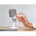 Endorfy mikrofon Solum Voice S Onyx White / drátový / pop-up filtr / RGB podsvícení / USB-C / bílý EY1B015