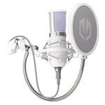 Endorfy mikrofon Streaming OWH / streamovací / rameno / pop-up filtr / 3,5mm jack / USB-C / bílý EY1B005