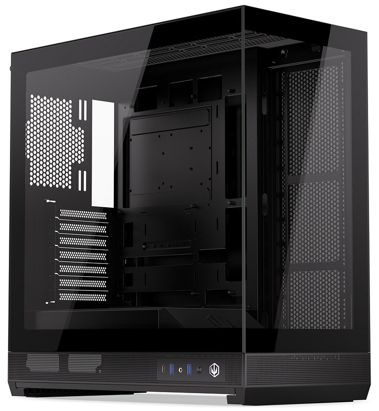 Endorfy skříň Fishtank 6000 Flex / ATX / až 9x fan / 2xUSB 3.0 / USB-C / úzká panoramatická / černá EY2A026