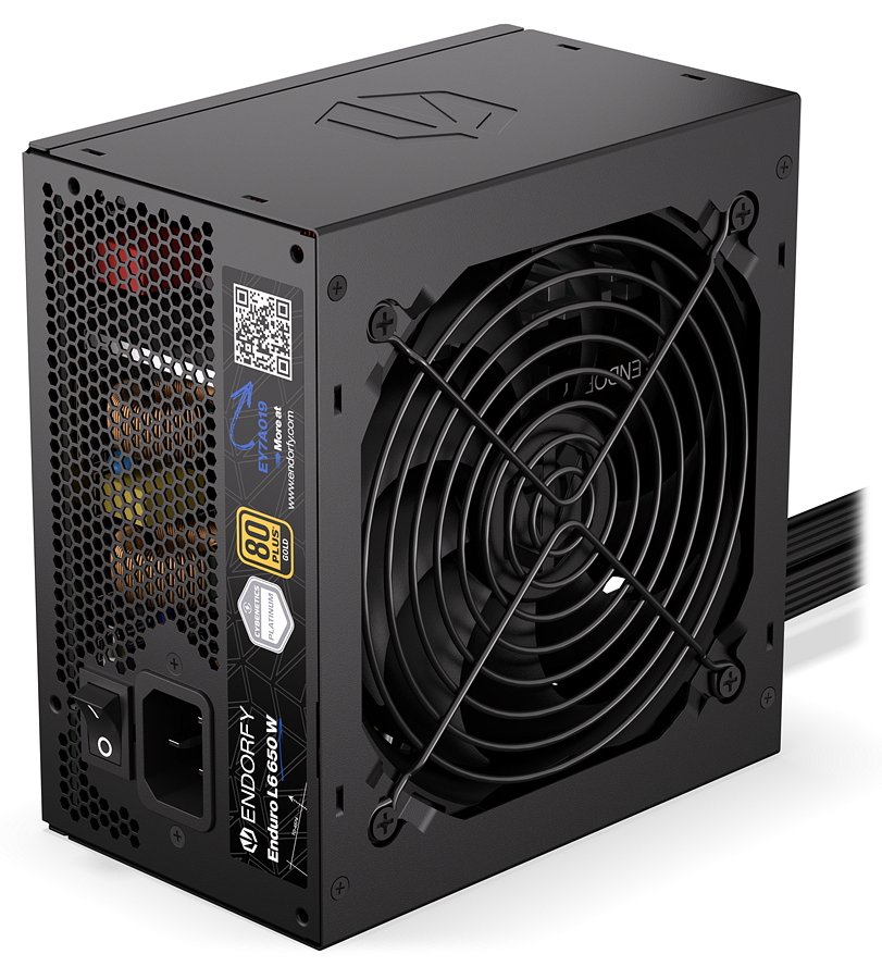 Endorfy zdroj Enduro L6 650W / ATX3.1 / 120mm fan / 80Plus Gold EY7A019