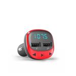 ENERGY Car Transmitter FM Red, 2x USB, microSD, 7-segmentový LED displej 448258