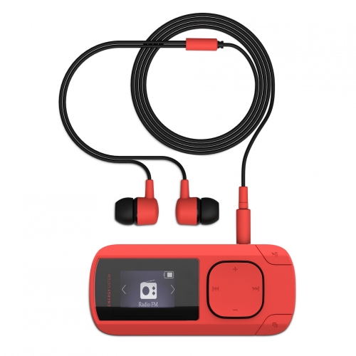 ENERGY MP3 Clip Coral (8GB, MicroSD, FM, sluchátka) 426485