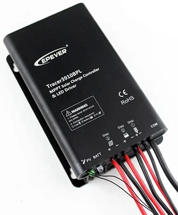 EPEVER Tracer3910BPL solární MPPT regulátor 15A, 12/24 V, vstup 100V
