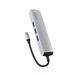 Epico 6v1 Slim Hub 8K s USB-C konektorem - stříbrná 9915112100069