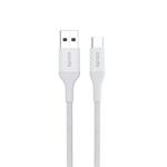 Epico Braided Cable 1,2m USB-C to USB-A - bílá 9915141100004