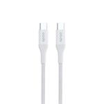 Epico Braided PD Cable 1,2m USB-C to USB-C - bílá 9915141100002