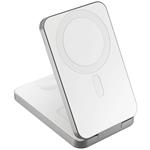 Epico Epico UltraBase 4in1 8000mAh Fold powerbanka & bezrôtový nabíjací stojanček EF50 - biela 9915111100053