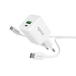 Epico GaN 20W adaptér EA20 s 1,2 m USB-C kabelem 9915101100197