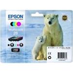 Epson 26XL Multipack - 4-balení - XL - černá, žlutá, azurová, purpurová - originál - inkoustová car C13T26364010