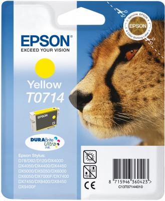 Epson atrament S D120,DX4450,DX7450,DX8450,DX9400 yellow C13T07144011