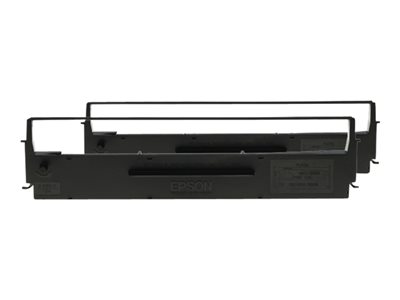 Epson Dualpack - 2 - černá - Tisková páska - pro LX 300+, 300+II, 350 C13S015647