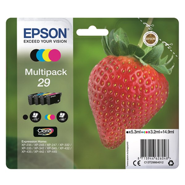 Epson Multipack 4-colours 29 Claria Home Ink C13T29864012