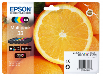 EPSON Multipack 5-colours 33 Claria Premium Ink C13T33374010
