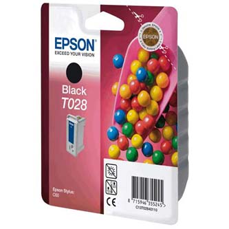Epson originál ink C13T028401, black, 600str., 17ml, Epson Stylus Color C60 C13T02840110