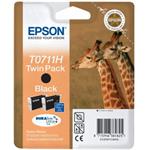 Epson originál ink C13T07114H10, black, 2x11,1ml, Epson Stylus D120, 120 Network Edition, DX7400, 8