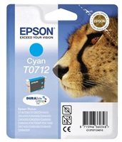 Epson originál ink C13T07124022, cyan, blister s ochranou, 5,5ml, Epson D78, DX4000, DX4050, DX5000