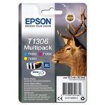 Epson originál ink C13T13064012, T1306, cyan/magenta/yellow, 30,3ml, Epson Stylus Office BX320FW