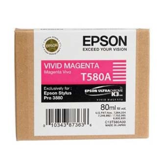 Epson originál ink C13T580A00, vivid magenta, 80ml, Epson Stylus Pro 3800