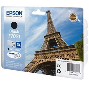 Epson originál ink C13T70214010, XL, black, 2400str., Epson WorkForce Pro WP4000, 4500 series
