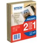 Epson Premium Glossy Photo Paper, foto papier, lesklý, biely, 10x15cm, 4x6&quot;, 255 g/m2, 2x40 ks C13S042167