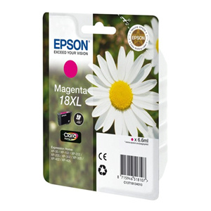 Epson Singlepack Magenta 18XL Claria Home Ink C13T18134012