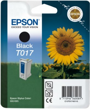 Epson T017 - 17 ml - černá - originál - blistr - inkoustová cartridge - pro Epson 1000 ICS; Stylus C13T01740110