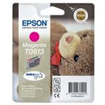 Epson T0613 - 8 ml - purpurová - originál - blistr s RF / akustickým alarmem - inkoustová cartridge C13T06134020