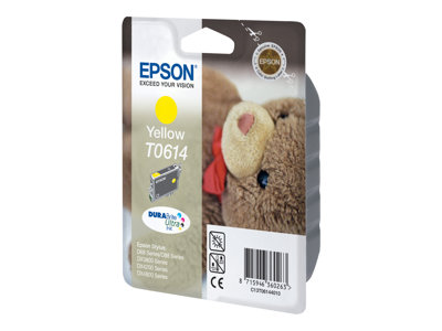 Epson T0614 - 8 ml - žlutá - originál - blistr s RF / akustickým alarmem - inkoustová cartridge - p C13T06144020