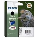 Epson T0791 - 11 ml - černá - originál - blistr s RF / akustickým alarmem - inkoustová cartridge - C13T07914020