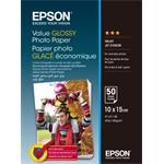 Epson Value Glossy Photo Paper, foto papier, lesklý, biely, 10x15cm, 183 g/m2, 50 ks, C13S400038, a