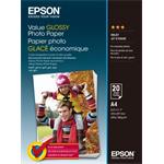 Epson Value Glossy Photo Paper, foto papier, lesklý, biely, A4, 200 g/m2, 20 ks, C13S400035, atrame
