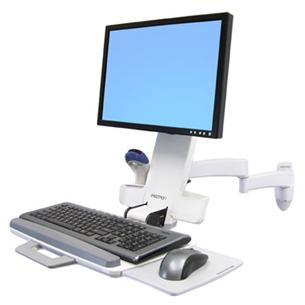 Ergotron 200 Series Combo Arm - Montážní sada (kloubové rameno, přihrádka pro klávesnici s levou/pr 45-230-216