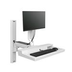 ERGOTRON CareFit™ Combo System with Worksurface (snow white), systém na stěnu, monitor,klavesnice, myš 45-619-251