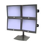 Ergotron DS100 Quad-Monitor Desk Stand - Stojan pro 4 LCD displeje - hliník, ocel - černá - velikos 33-324-200
