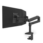 ERGOTRON LX Desk Dual Direct Arm, matná černá , stolní rameno pro 2 monitry až 25" 45-489-224