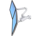 ERGOTRON LX Dual Side-by-Side Arm, stolní ramena pro 2 lcd. max. 27", flexibilní , bílé 45-491-216