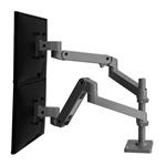 ERGOTRON LX Pro Dual Stacking Arm, stolní dvouramenný držák pro 2 monitry, šedá 45-690-293