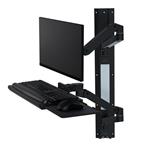 ERGOTRON LX Pro Wall Mount System, nástěnný systém ramen, monitor, klávesnice,myš, černá 45-696-292