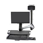 ERGOTRON StyleView® Combo System with Worksurface, Small CPU Holder (aluminum), držák na zeď, monitor/pc/myš/ 45-272-026