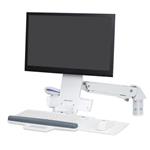 ERGOTRON StyleView® Sit-Stand Combo Arm (white),nástěnný držák do lišty LCD, klávesnice+ myš,sklopný, bílá 45-266-216