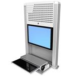 Ergotron StyleView Sit-Stand Enclosure - Skříňka pro LCD displej / klávesnice / myš / CPU - jasně b 60-610-062