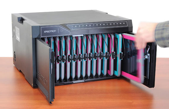 ERGOTRON Tablet Management Desktop 16, with ISI,nabíjecí uzamykatelná skřín pro 16 zařízení se synchronizací 24-339-085