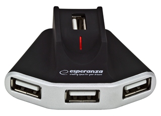 Esperanza EA125 Hub USB 2.0, 4 porty