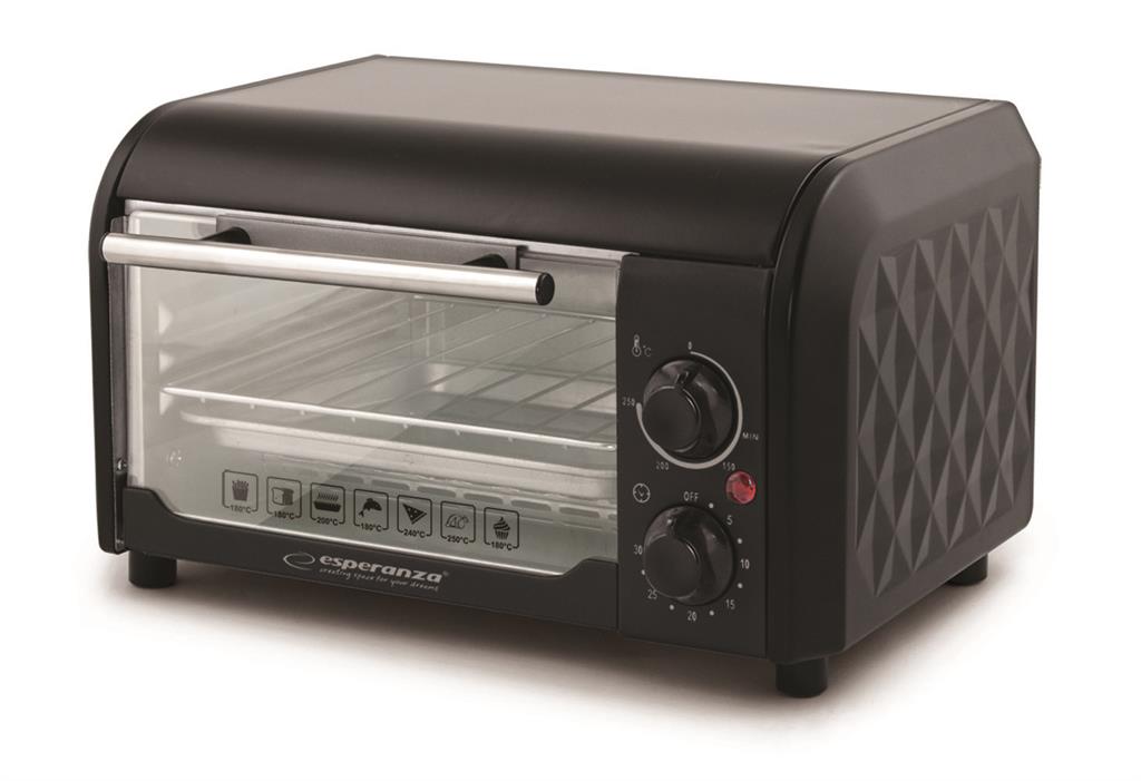 Esperanza EKO001 MARGHERITA elektrická mini rúra 900W, čierna EKO001 - 5901299918944