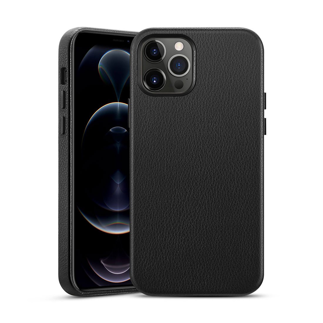 ESR kryt Metro Premium Leather Case pre iPhone 12/12 Pro - Black ESR3C01201310201