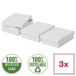 Esselte Home, set 3 ks, velikost M nízký, bílá 628284