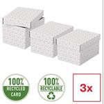 Esselte Home, set 3 ks, velikost S, bílá 628280