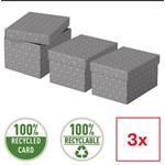 Esselte Home, set 3 ks, velikost S, šedá 628281